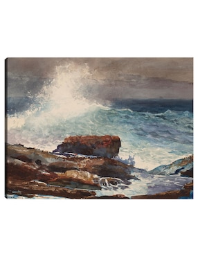 Cuadro decorativo Marea entrante, Scarboro, Maine (1883) técnica mixta Cuadros Jr Playas
