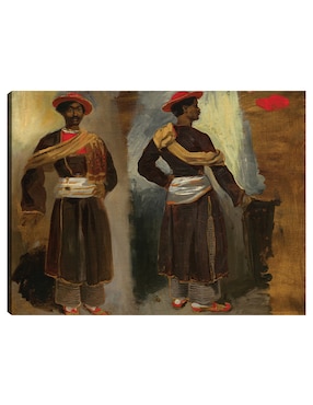 Cuadro decorativo Dos estudios de un indio de pie de Calcuta c. 1823/1824 técnica mixta Cuadros Jr Gente
