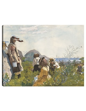 Cuadro decorativo Recolectores de bayas (1873) técnica mixta Cuadros Jr Campos