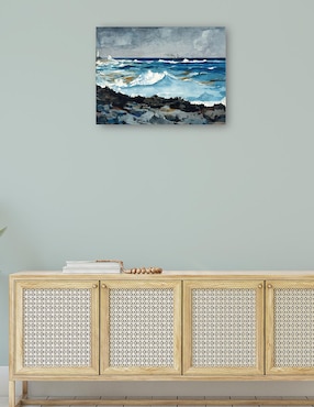 Cuadro decorativo Costa y surf, Nassau (1899) técnica mixta Cuadros Jr Océanos