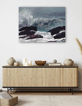 Cuadro decorativo Costa de Maine (1896) técnica mixta Cuadros Jr Océanos
