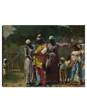 Cuadro decorativo Vestirse para el carnaval (1877) técnica mixta Cuadros Jr Gente