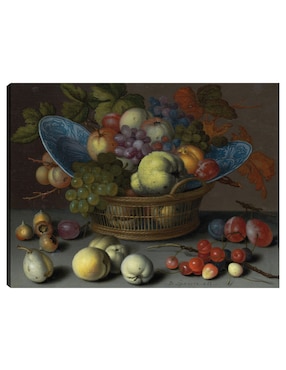 Cuadro Decorativo Cesta De Frutas, C. 1622 Técnica Mixta Cuadros Jr Arte