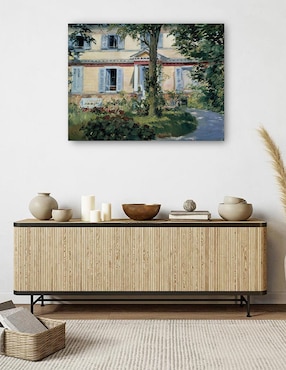 Cuadro decorativo La casa de Rueil (1882) técnica mixta Cuadros Jr Lugares