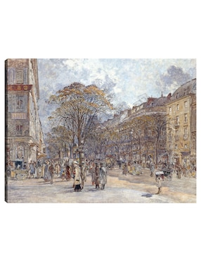 Cuadro decorativo El Boulevard des Italiens, aspecto matutino (1902-1903) técnica mixta Cuadros Jr Arquitectura