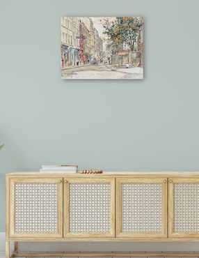 Cuadro decorativo Calle Hermel en Montmartre (1899) técnica mixta Cuadros Jr Arquitectura
