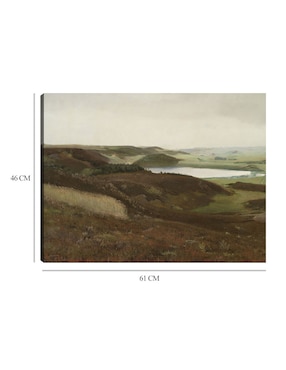Cuadro decorativo Un paisaje cerca de Bryrup, Jutlandia (1888) técnica mixta Cuadros Jr