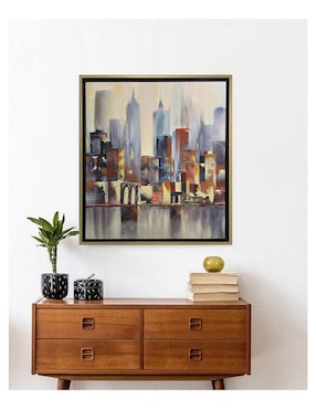 Pintura City IV técnica acrílico Lune Art Gallery Ciudad