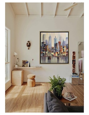 Pintura City IV técnica acrílico Lune Art Gallery Ciudad