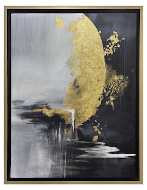 Pintura Luna de Oro técnica acrílico Lune Art Gallery