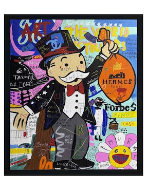 Pintura Rich Life técnica acrílico Lune Art Gallery