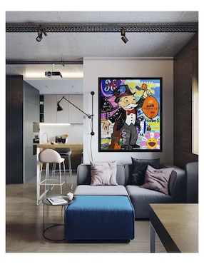 Pintura Rich Life técnica acrílico Lune Art Gallery
