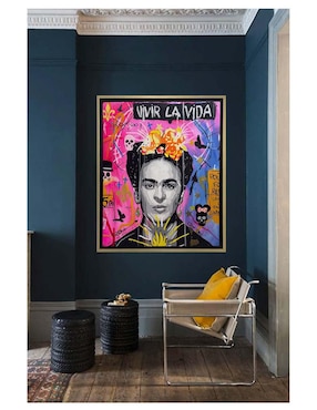 Pintura Frida Vivir la Vida técnica acrílico Lune Art Gallery
