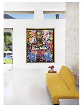 Pintura Mona Lisa Freedom técnica acrílico Lune Art Gallery