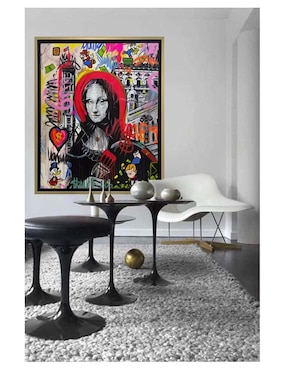 Pintura Mona Lisa técnica acrílico Lune Art Gallery