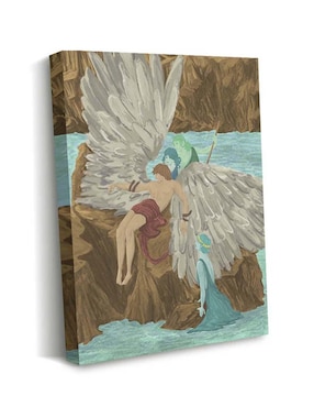Cuadro decorativo Canvas Art El lamento de ícaro por Xiadani con barniz a registro