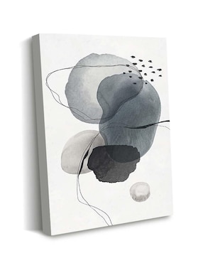 Cuadro decorativo Canvas Art Figuras en alcohol obscuras con barniz a registro
