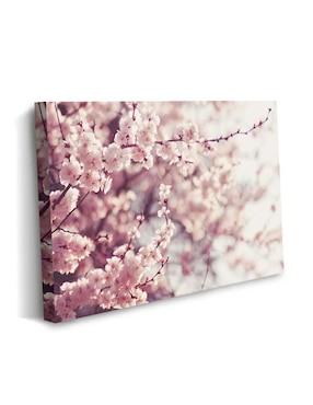 Cuadro decorativo Canvas Art Flores de cerezo en primavera con barniz a registro