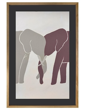 Pintura Elephant Love técnica acrílico Lune Art Gallery AnimalArt