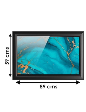 Cuadro decorativo Pixelarte mármol