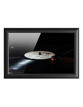 Cuadro decorativo Pixelarte disco acetato