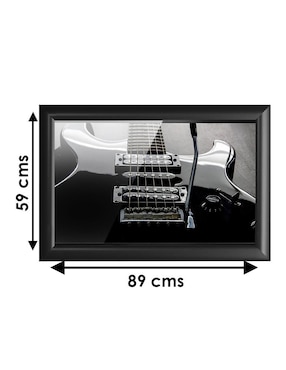 Cuadro decorativo Pixelarte guitarra