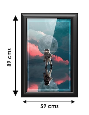 Cuadro decorativo Pixelarte astronauta