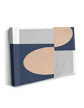 Cuadro decorativo Canvas Art Figuras geométricas imprecisas con barniz a registro