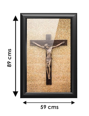 Cuadro decorativo Pixelarte cruz