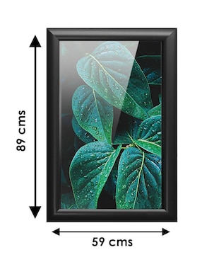 Cuadro decorativo Pixelarte hojas