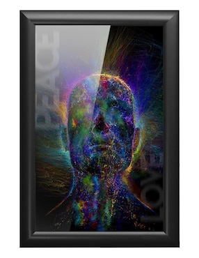 Cuadro decorativo Pixelarte space