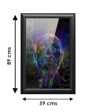 Cuadro decorativo Pixelarte space