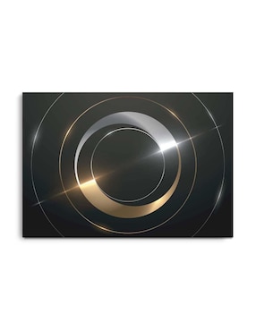Cuadro decorativo Canvas Art Círculo lujoso con barniz a registro