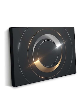 Cuadro decorativo Canvas Art Círculo lujoso con barniz a registro