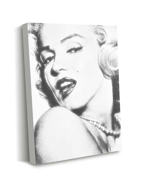 Cuadro decorativo Canvas Art Foto antaña Marilyn Monroe con barniz a registro