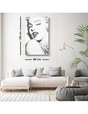 Cuadro decorativo Canvas Art Foto antaña Marilyn Monroe con barniz a registro