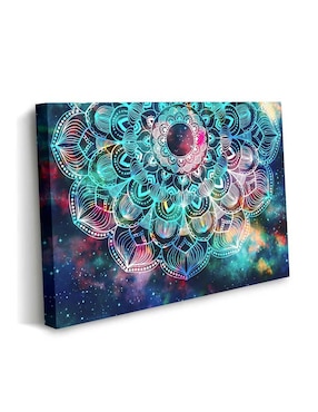 Cuadro decorativo Canvas Art GeometrÍa fondo estrella con barniz a registro