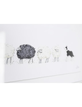 Litografía Haus Counting Sheep técnica impresión