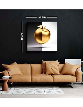 Cuadro decorativo Canvas Art Manzana mixta con barniz a registro
