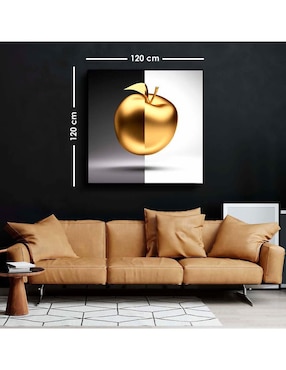 Cuadro decorativo Canvas Art Manzana mixta con barniz a registro