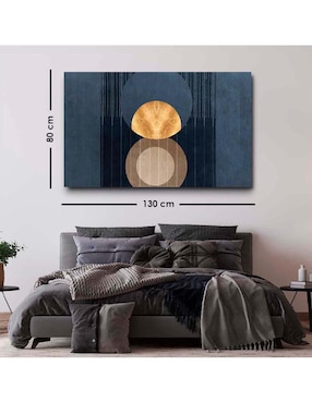 Cuadro decorativo Canvas Art Abstracta azul