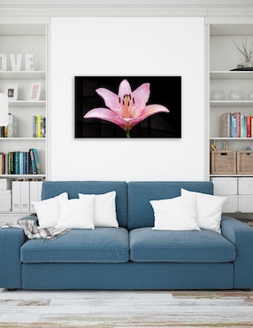 Litografía Un Toque Francés Flores técnica mixta