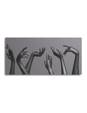 Cuadro decorativo Canvas Art Manos femeninas elegantes con barniz a registro