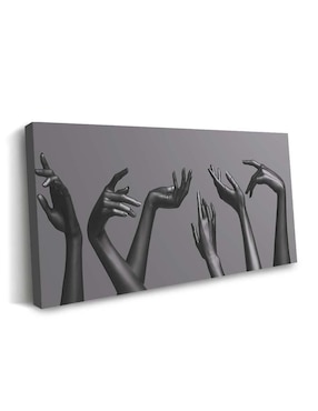 Cuadro decorativo Canvas Art Manos femeninas elegantes con barniz a registro