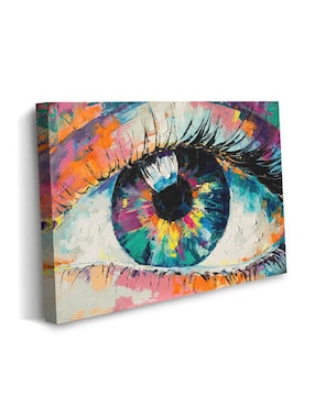 Cuadro decorativo Canvas Art Ojo humano de pintura al óleo con barniz a registro