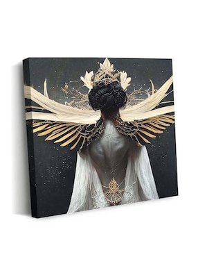 Cuadro decorativo Canvas Art Oráculo de magnolia con barniz a registro
