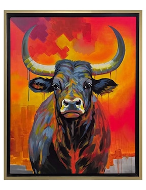 Pintura Bull II técnica acrílico Lune Art Gallery Animalart