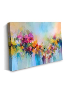 Cuadro decorativo Canvas Art Manchas abstractas con barniz a registro