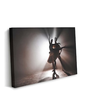 Cuadro decorativo Canvas Art Pareja de ballet bailando con barniz a registro