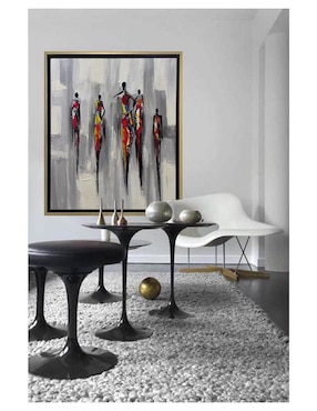 Pintura Siluetas técnica acrílico Lune Art Gallery Abstractos